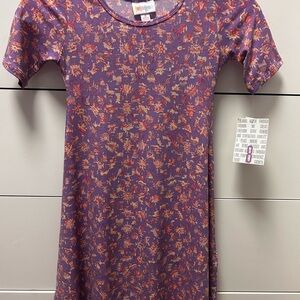 LuLaRoe Purple Girls Adeline Dress